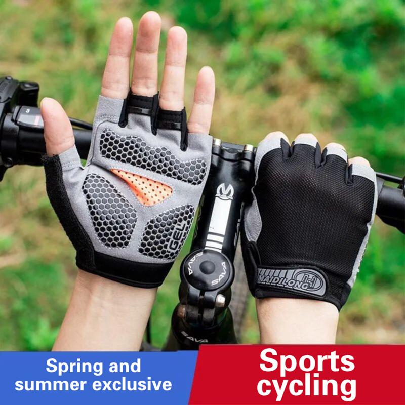 Cycling Glove Padded - Half Finger Cycling Gloves Men Women