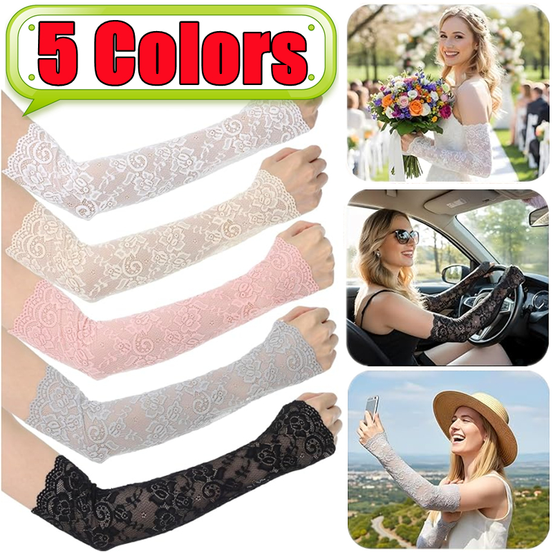 Fingerless Glove Knit - New 1Pair Sexy Lace Hollow-Out Fingerless