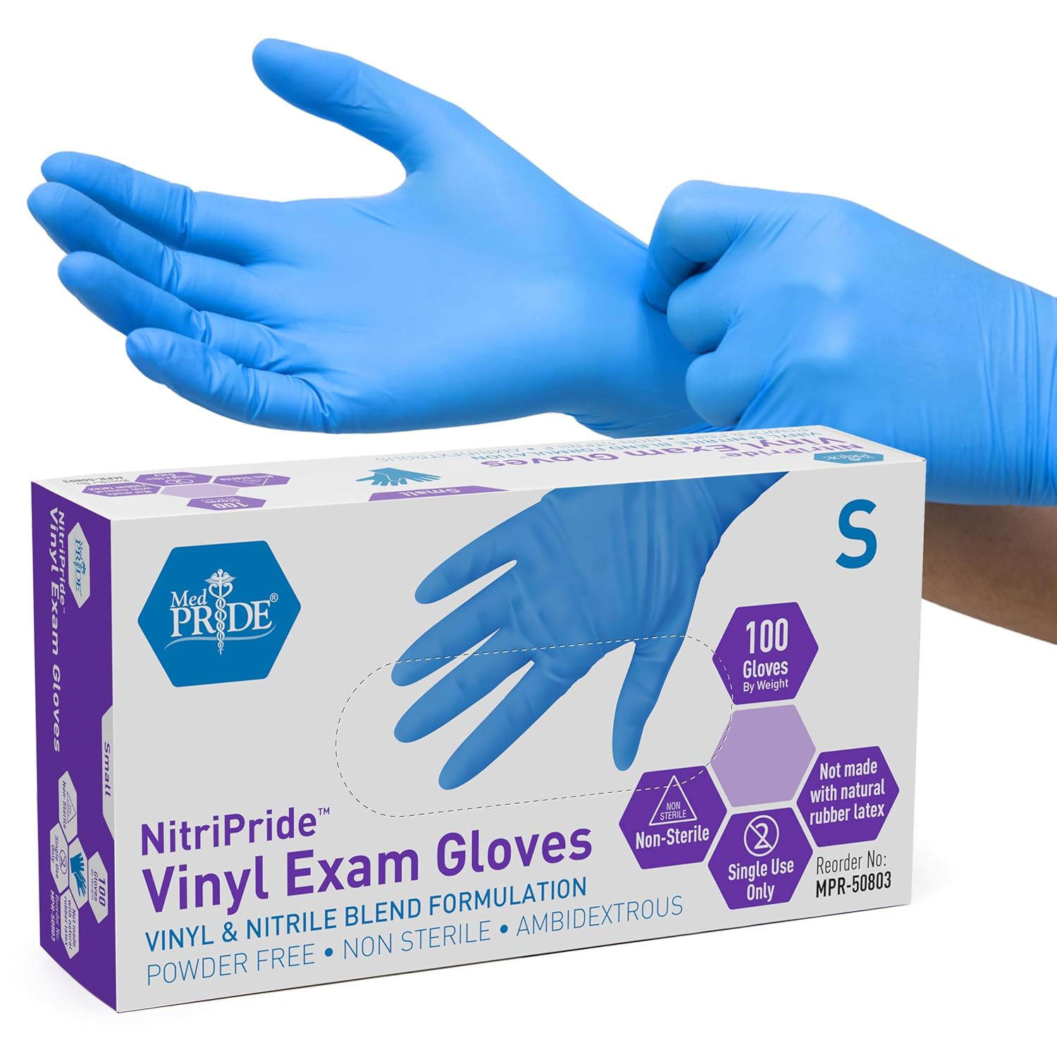 Nitrile/Vinyl Blend Exam Glove - Exam Glove Nitrile ulasan dan harga