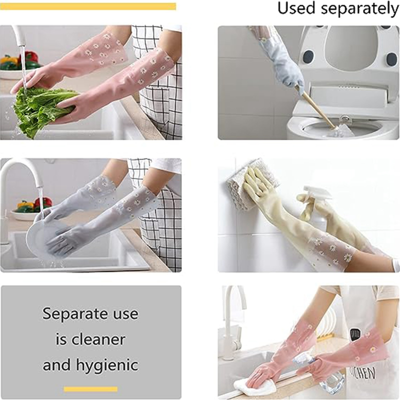 Dishwashing Cleaning Gloves 3  - Rubber Glove Cleaning ulasan dan harga