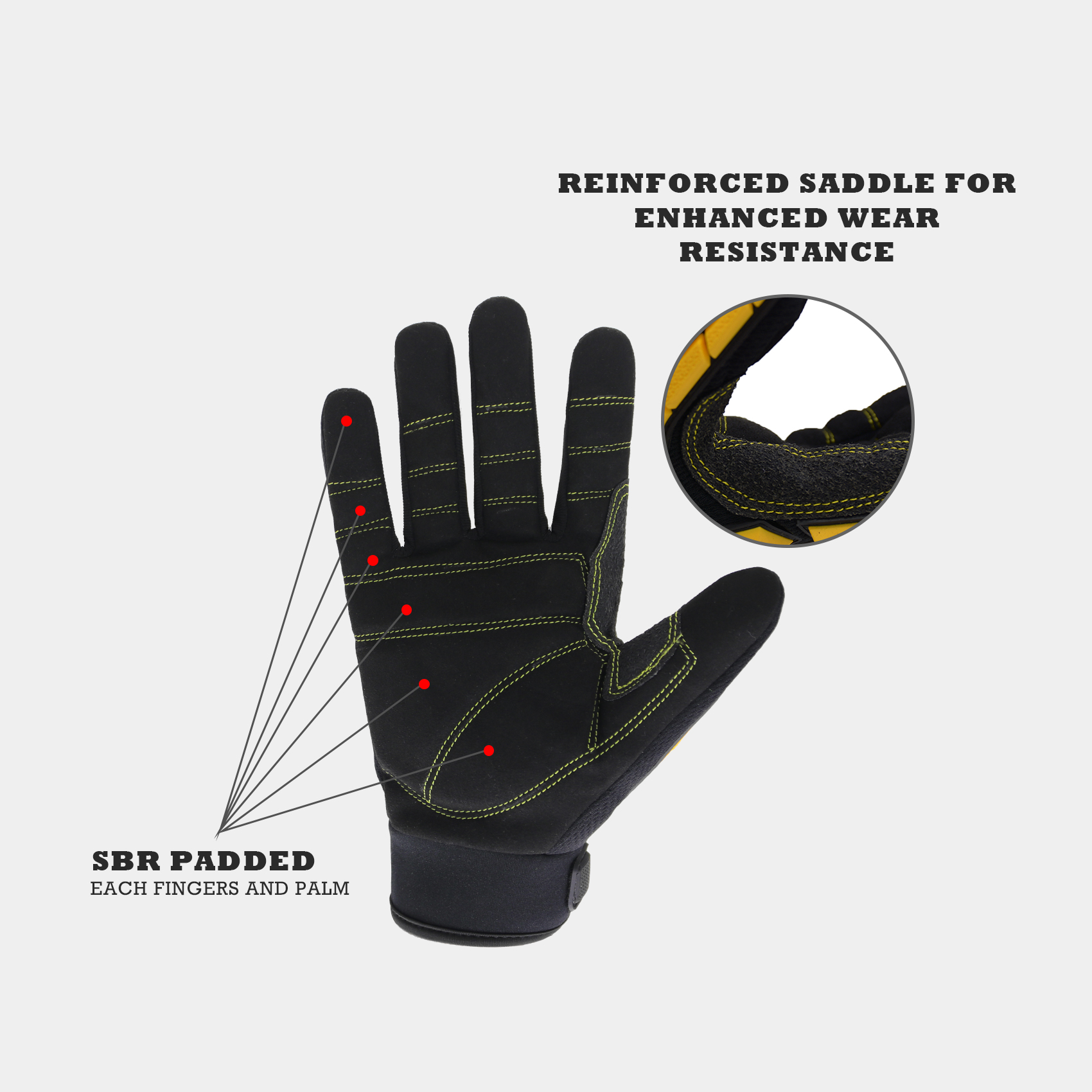 HANDLANDY Anti-Vibration Glove - Work Glove Impact ulasan dan harga