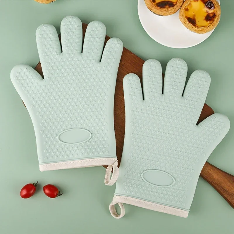 Barbecue Oven Gloves Anti-slip - Oven Mitt Silicone ulasan dan harga