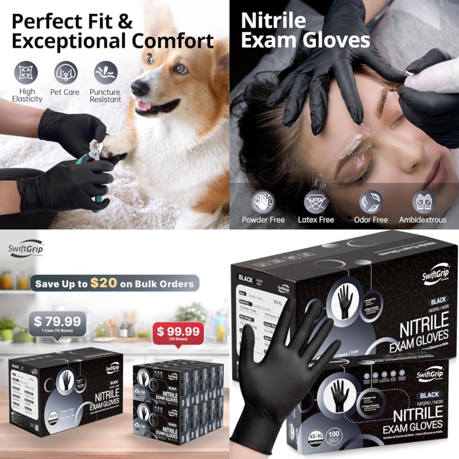 SwiftGrip Disposable Nitrile E - Exam Glove Nitrile ulasan dan harga
