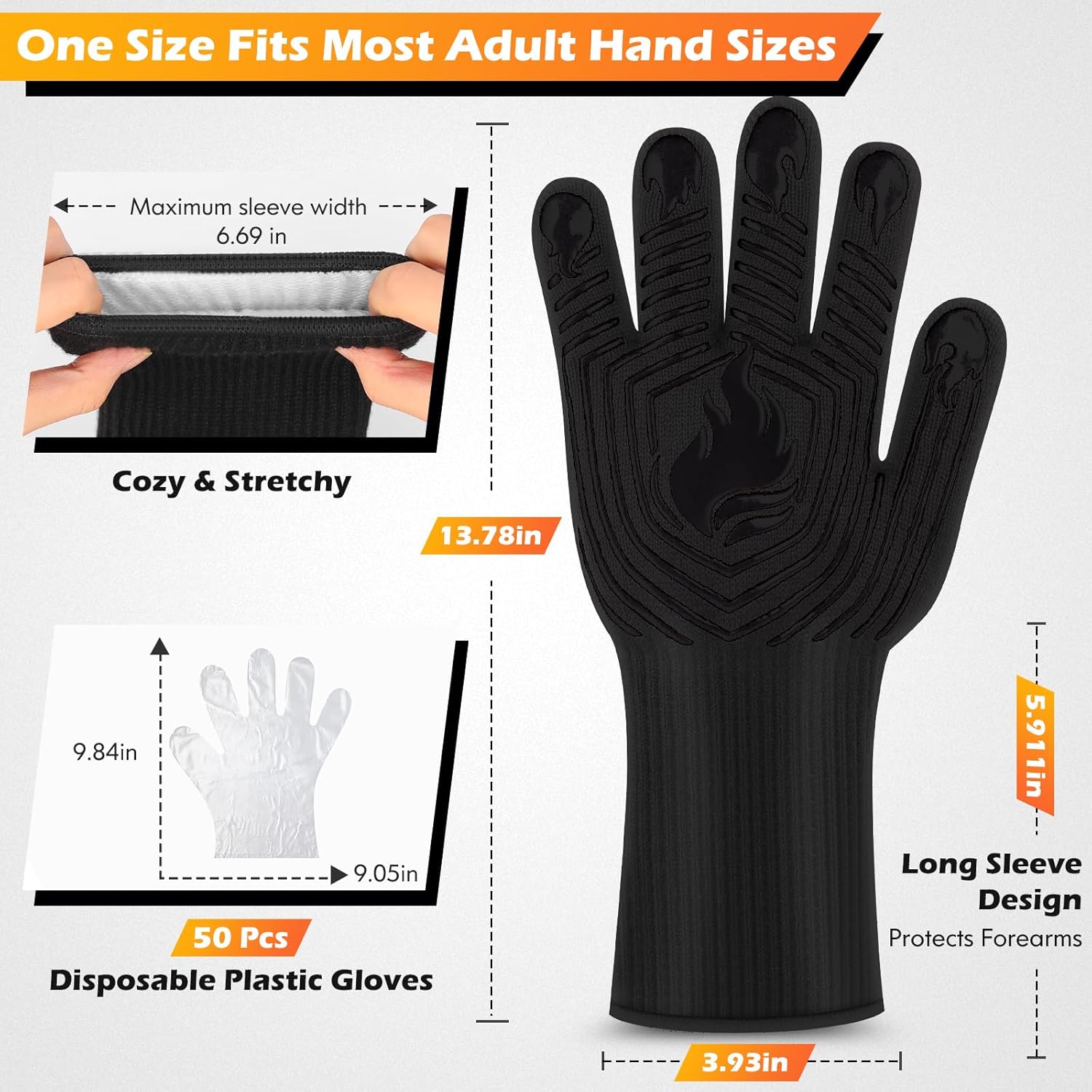 BBQ Gloves, 1472°F Heat Resist - Heat Resistant Glove ulasan dan harga