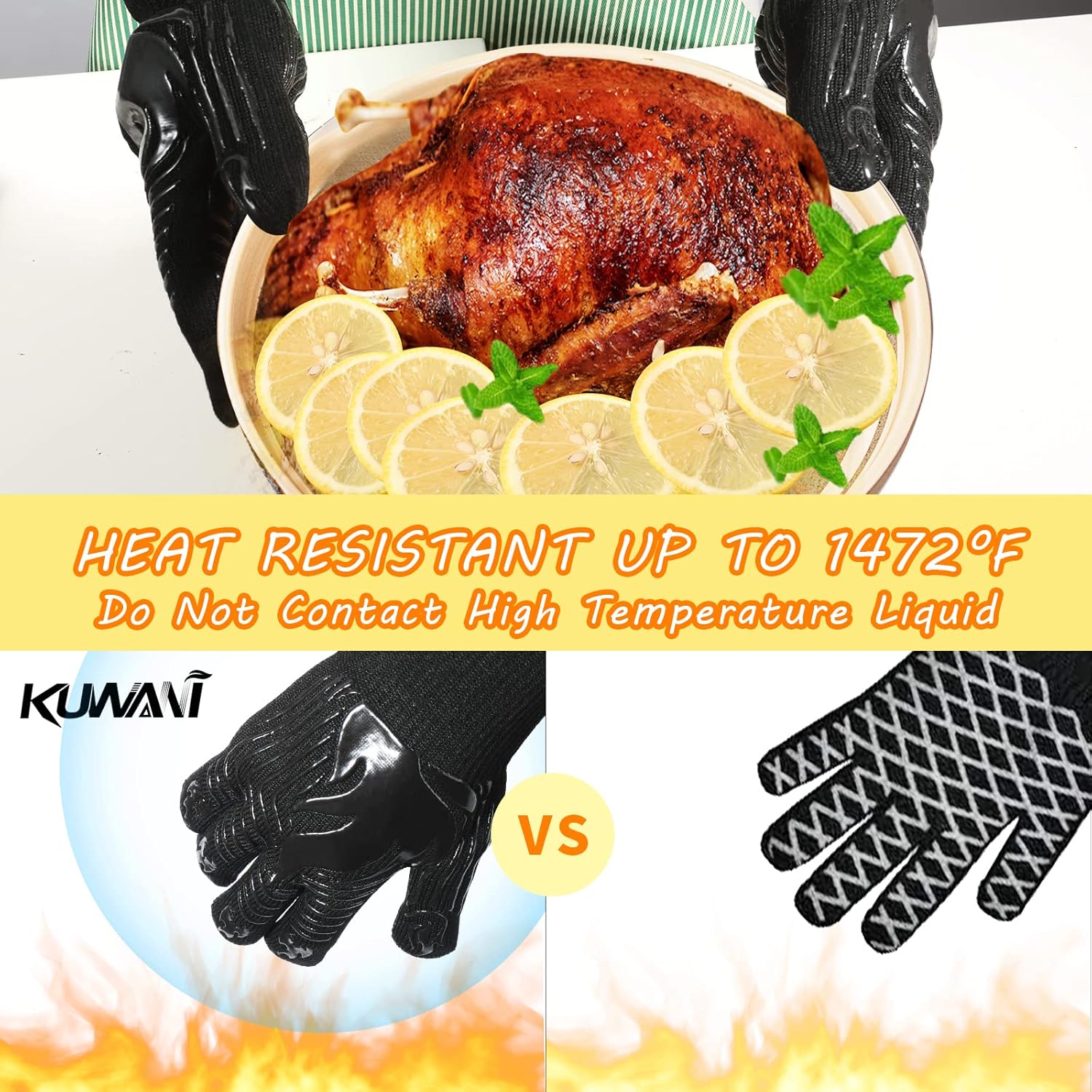 BBQ Gloves, 1472°F Heat Resist - Heat Resistant Glove ulasan dan harga