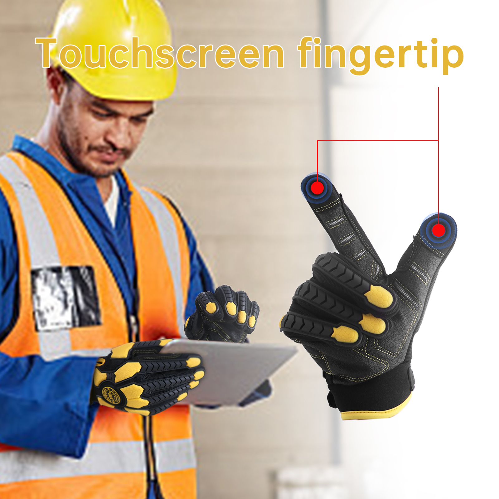 HANDLANDY Heavy Duty Work Glov - Work Glove Impact ulasan dan harga