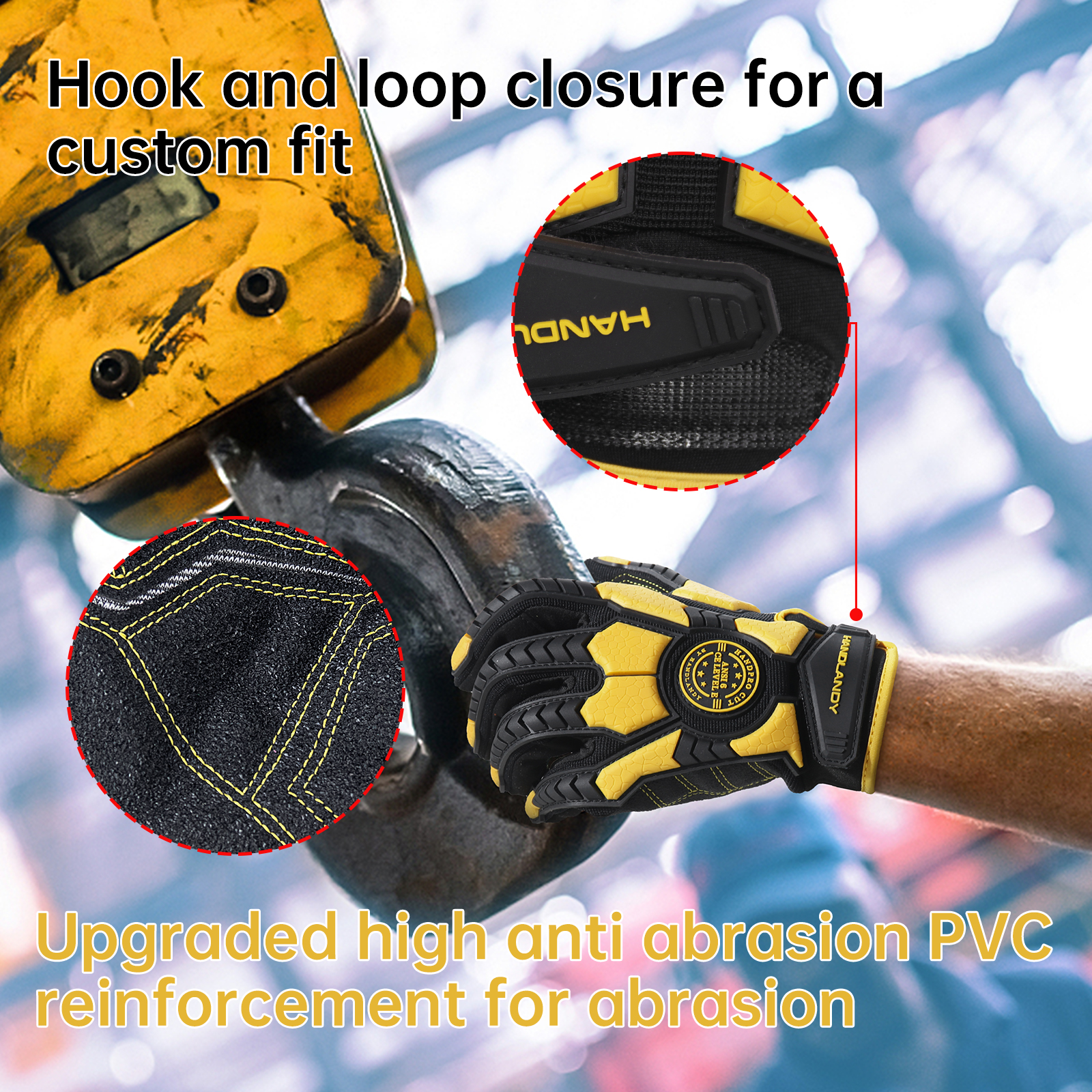 HANDLANDY Heavy Duty Work Glov - Work Glove Impact ulasan dan harga