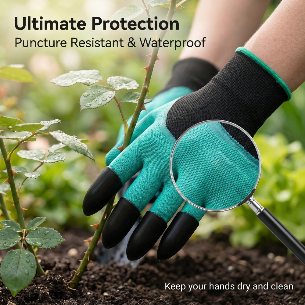 1pair Garden Genie Gloves With - Gardening Glove Waterproof ulasan dan harga