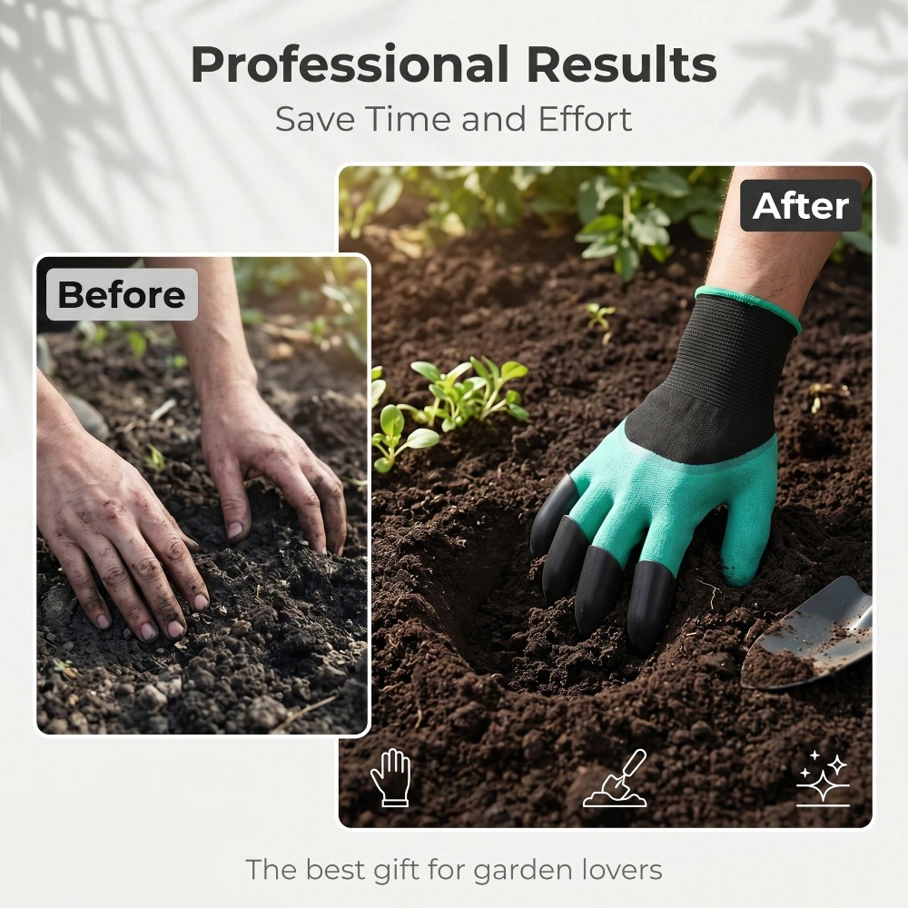 1pair Garden Genie Gloves With - Gardening Glove Waterproof ulasan dan harga