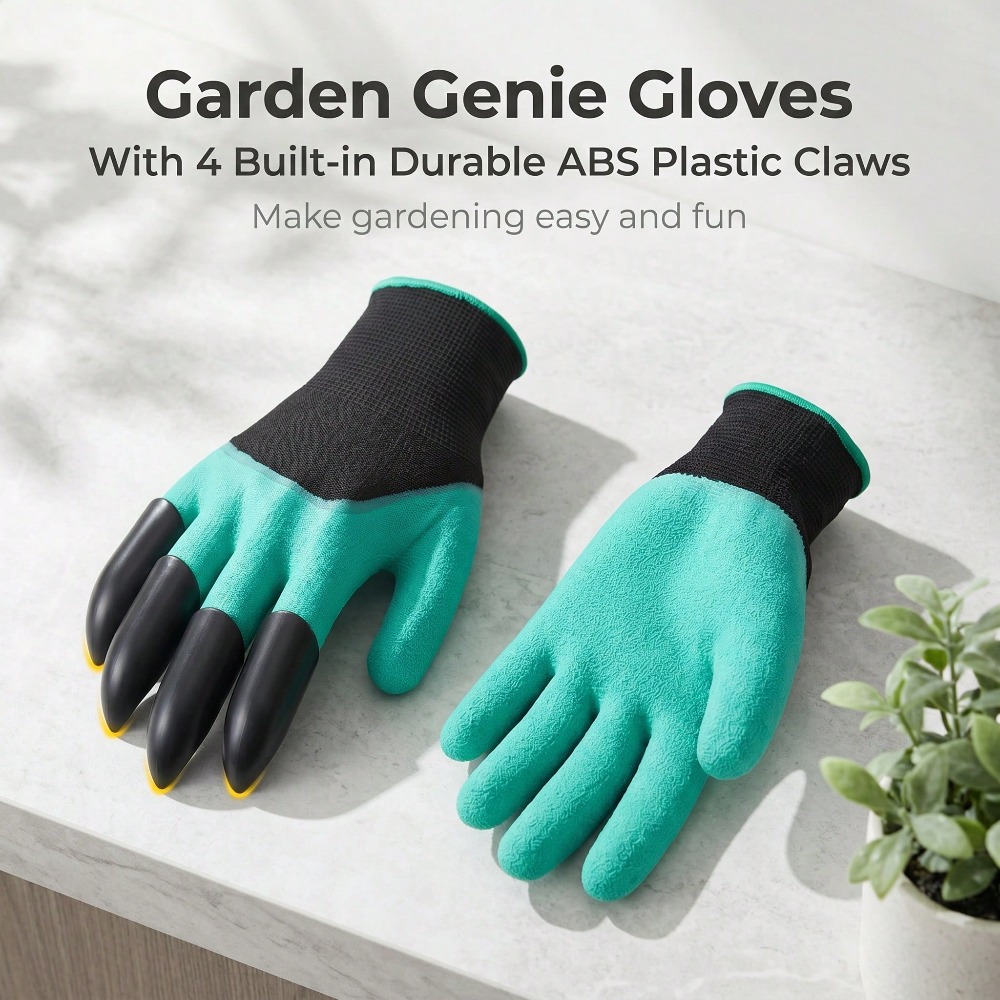 1pair Garden Genie Gloves With - Gardening Glove Waterproof ulasan dan harga