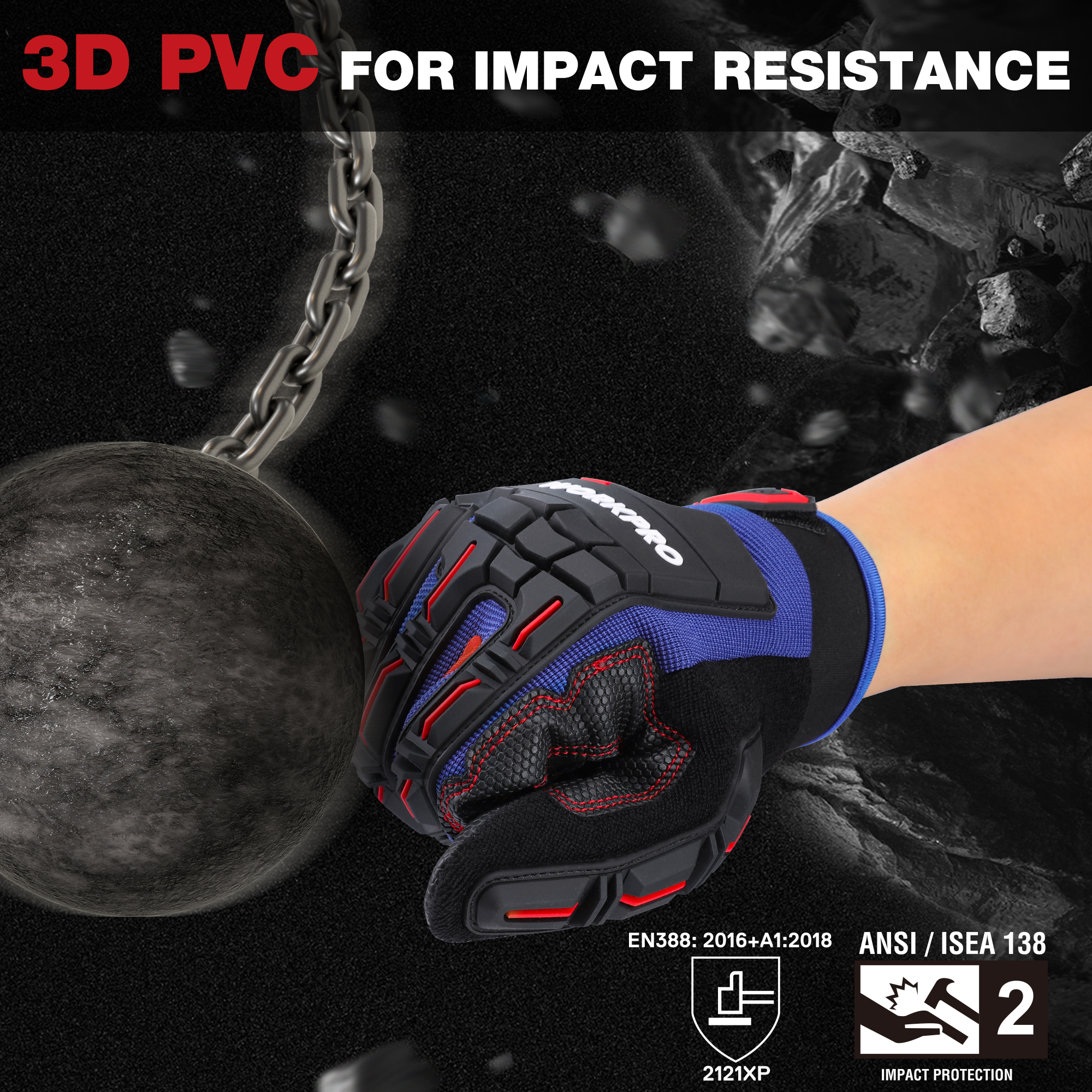 WORKPRO Heavy-duty Work Gloves - Work Glove Impact ulasan dan harga