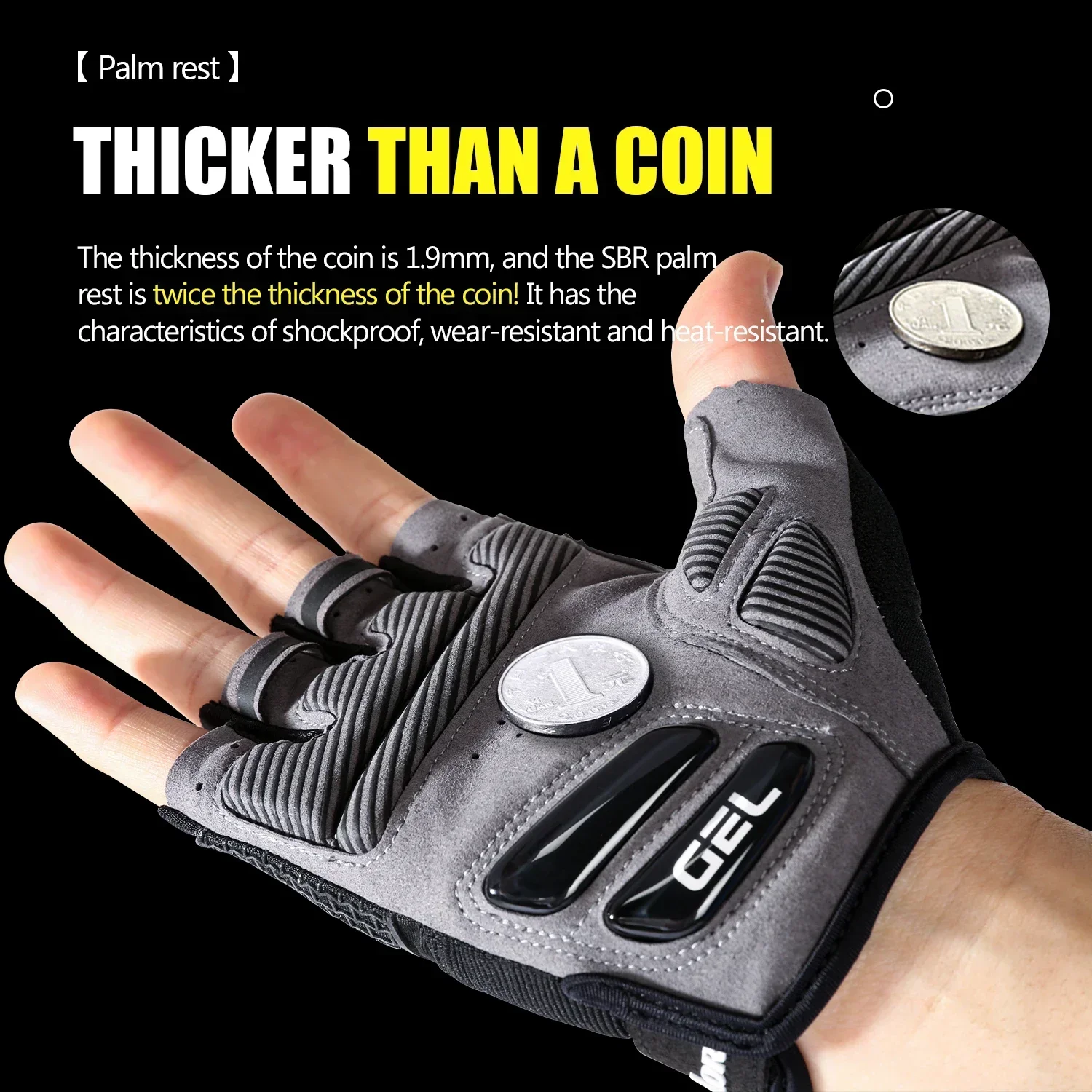 Anti Slip Shock Breathable Hal - Workout Glove Gym ulasan dan harga