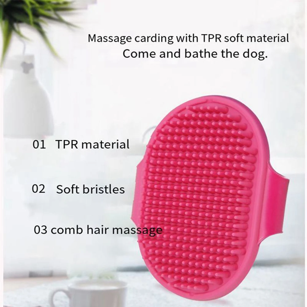 Pet Cleaning Brush Dog Cats Ba - Rubber Glove Cleaning ulasan dan harga