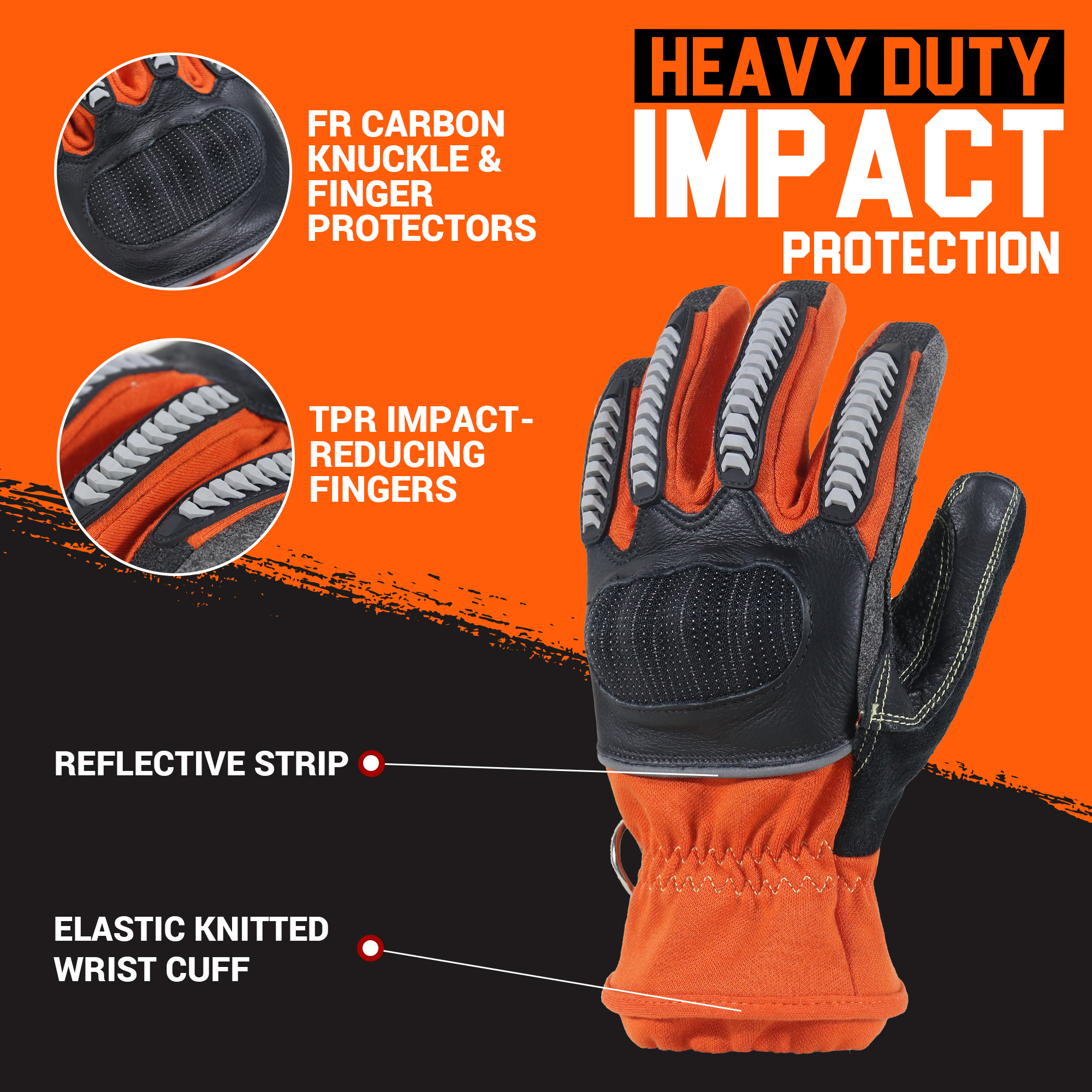 HANDLANDY fireproofing synthet - Work Glove Impact ulasan dan harga