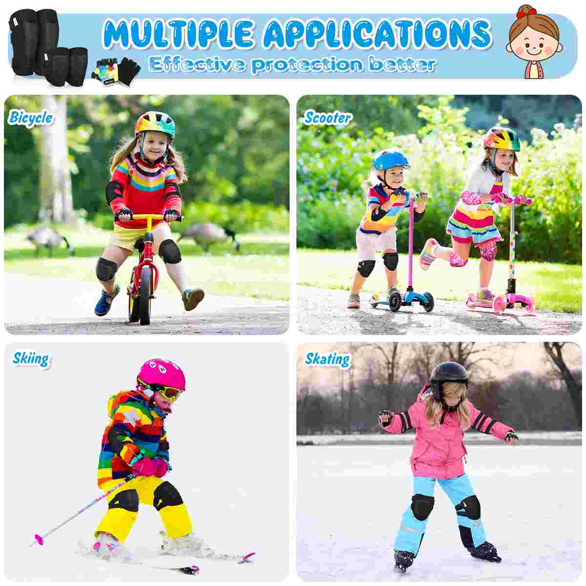 MOVTOTOP Protective Gear Set K - Cycling Glove Padded ulasan dan harga
