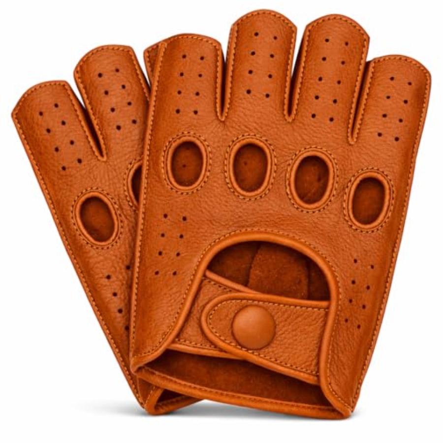 Mens fingerless leather drivin - Leather Driving Glove ulasan dan harga