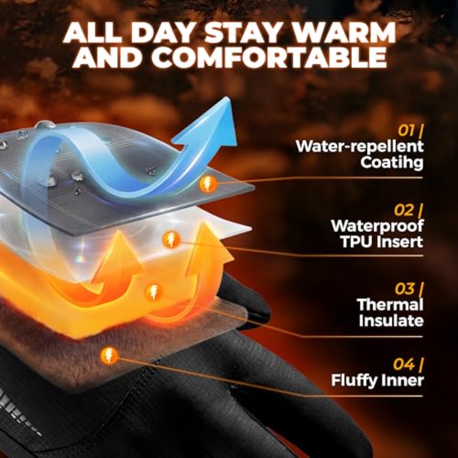 Winter Waterproof Ski Snow War - Ski Glove Waterproof ulasan dan harga
