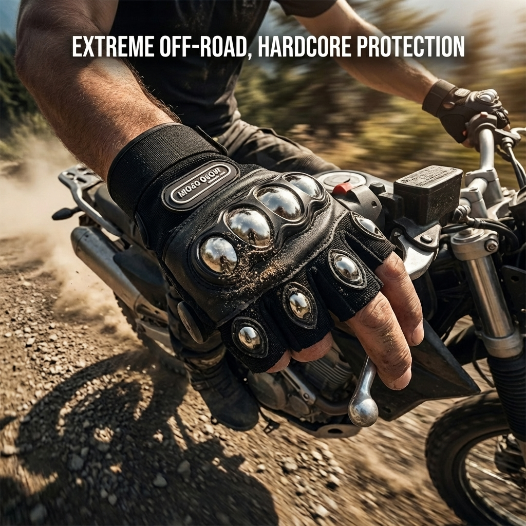 Steel Shell Knuckle Protection - Motorcycle Glove Knuckle ulasan dan harga