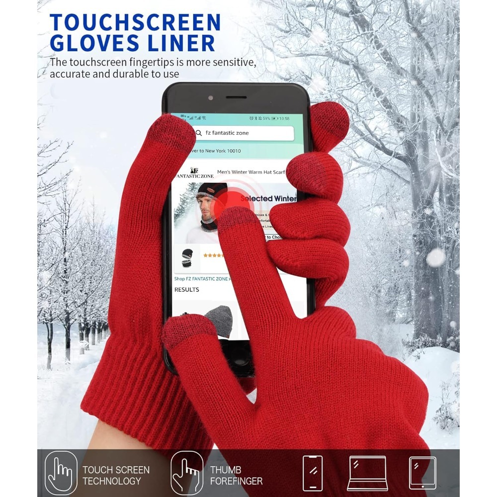 Women's Winter Touchscreen Woo - Wool Glove Lined ulasan dan harga
