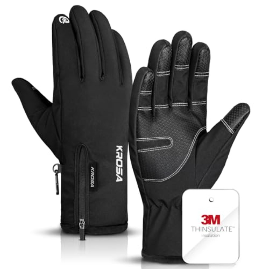 krosa Winter Gloves For Men Wo - Ski Glove Waterproof ulasan dan harga