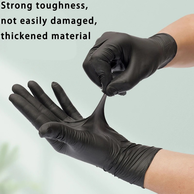 Black Nitrile Disposable Glove - Nitrile Mechanic Glove ulasan dan harga