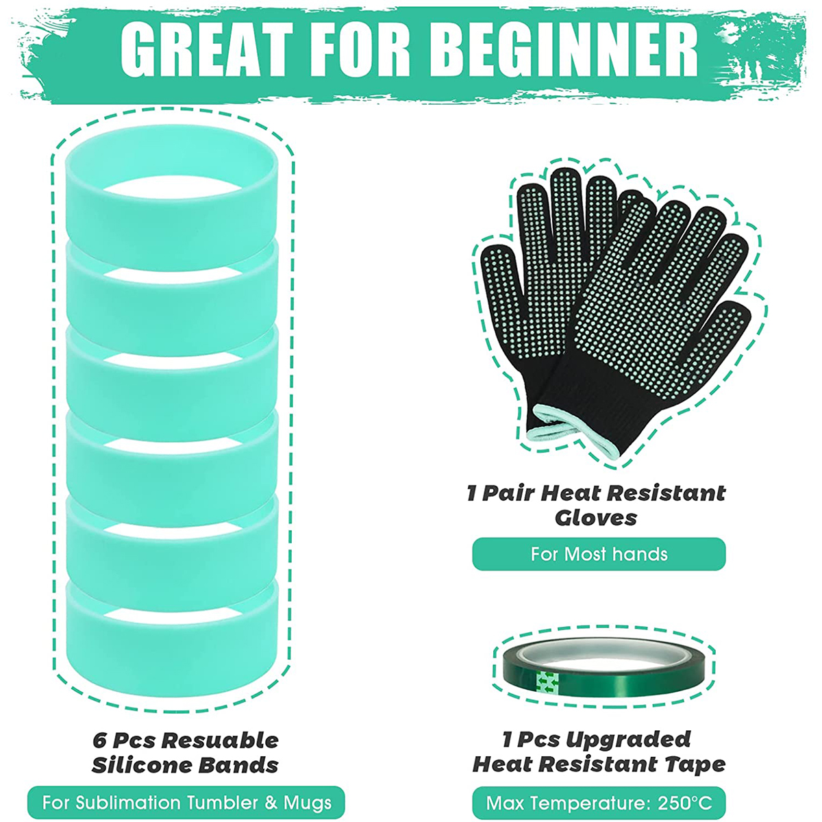 Silicone Bands Elastic Heat Re - Oven Mitt Silicone ulasan dan harga