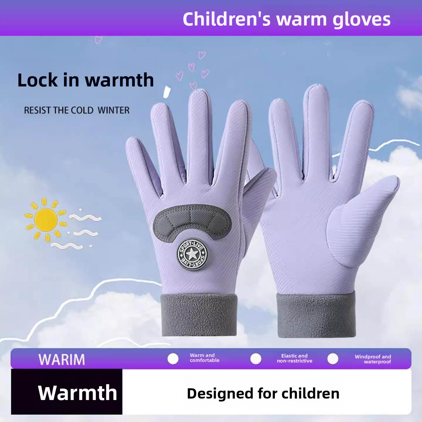 Children's Ski Gloves Winter W - Winter Glove Insulated ulasan dan harga