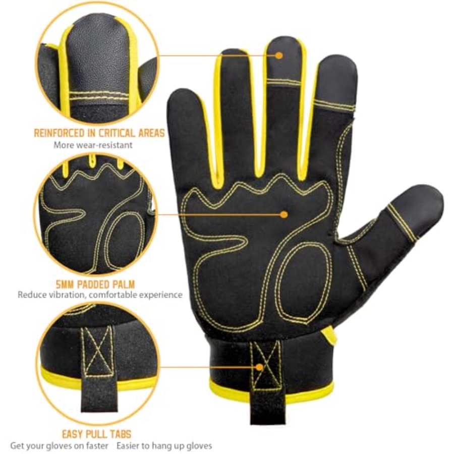 DLY Heavy Duty Work Gloves, Im - Work Glove Impact ulasan dan harga