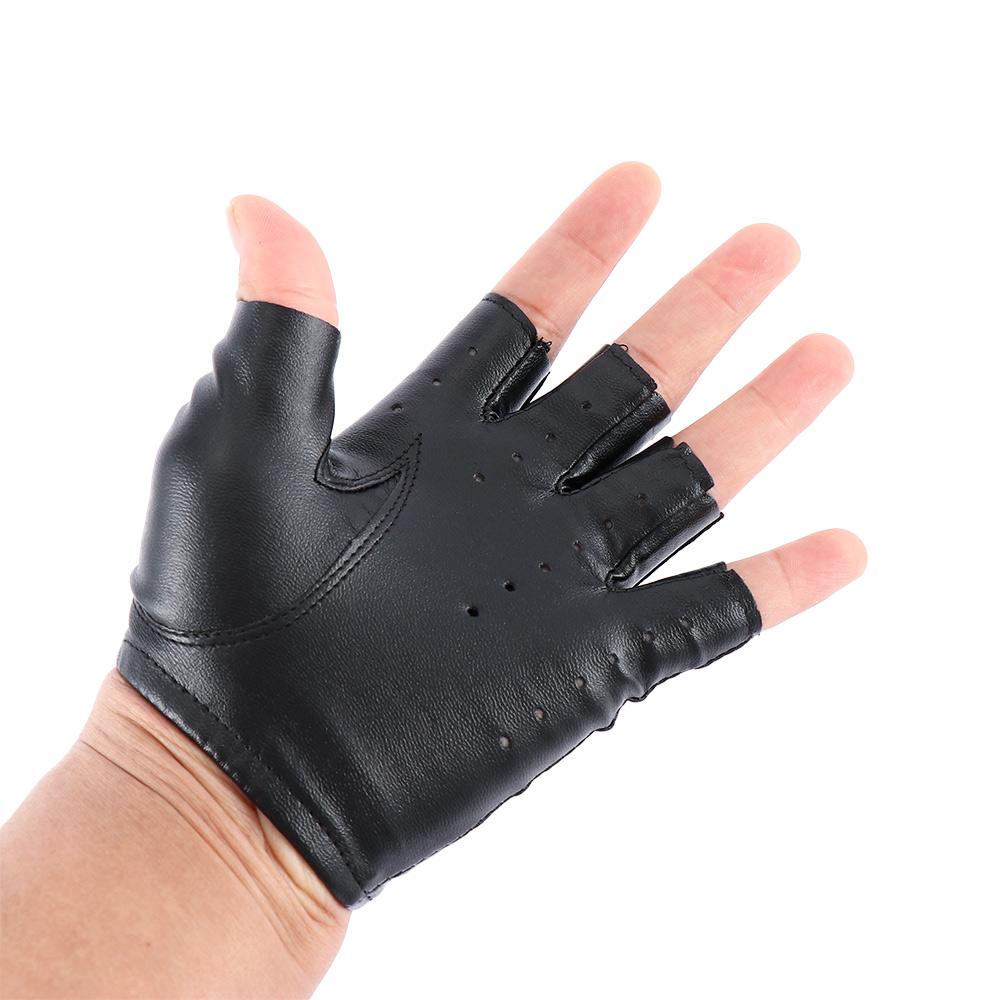 Fashion Fingerless Gloves Hot  - Leather Driving Glove ulasan dan harga