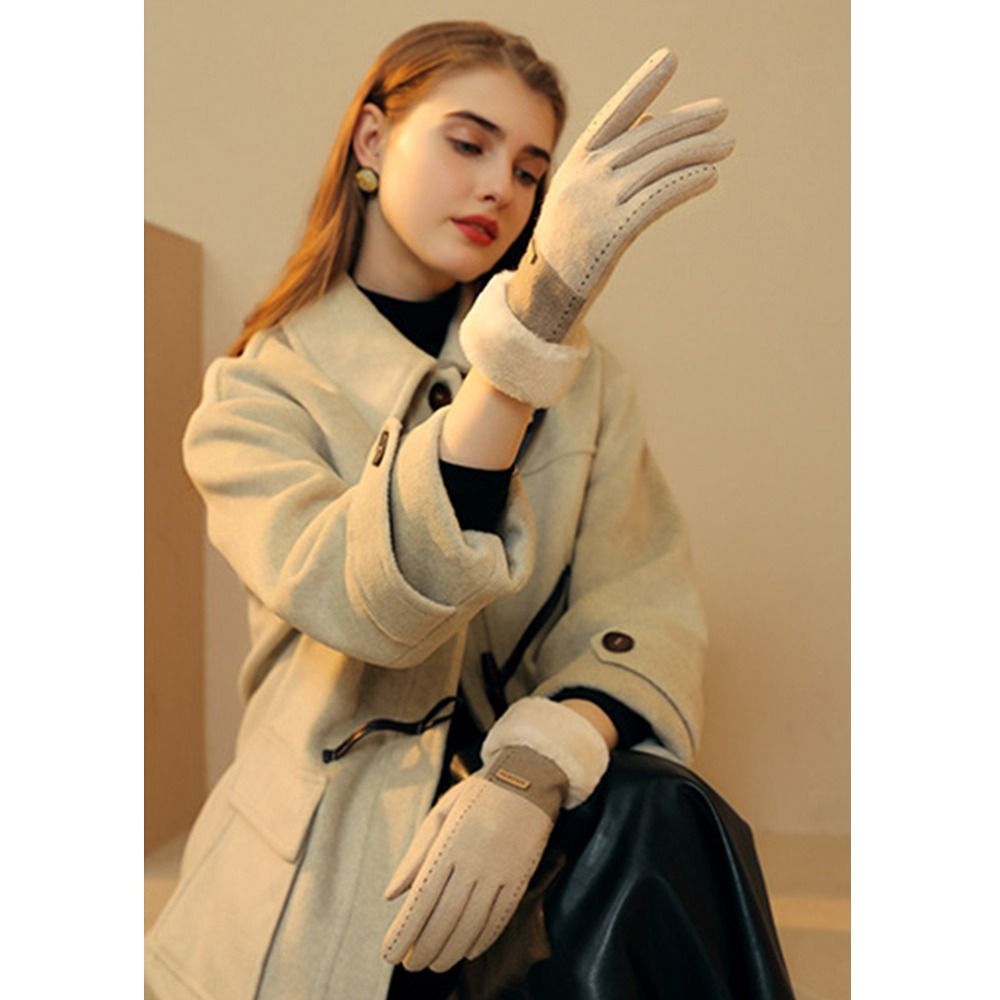 Soft Winter Thermal Gloves Thi - Wool Glove Lined ulasan dan harga