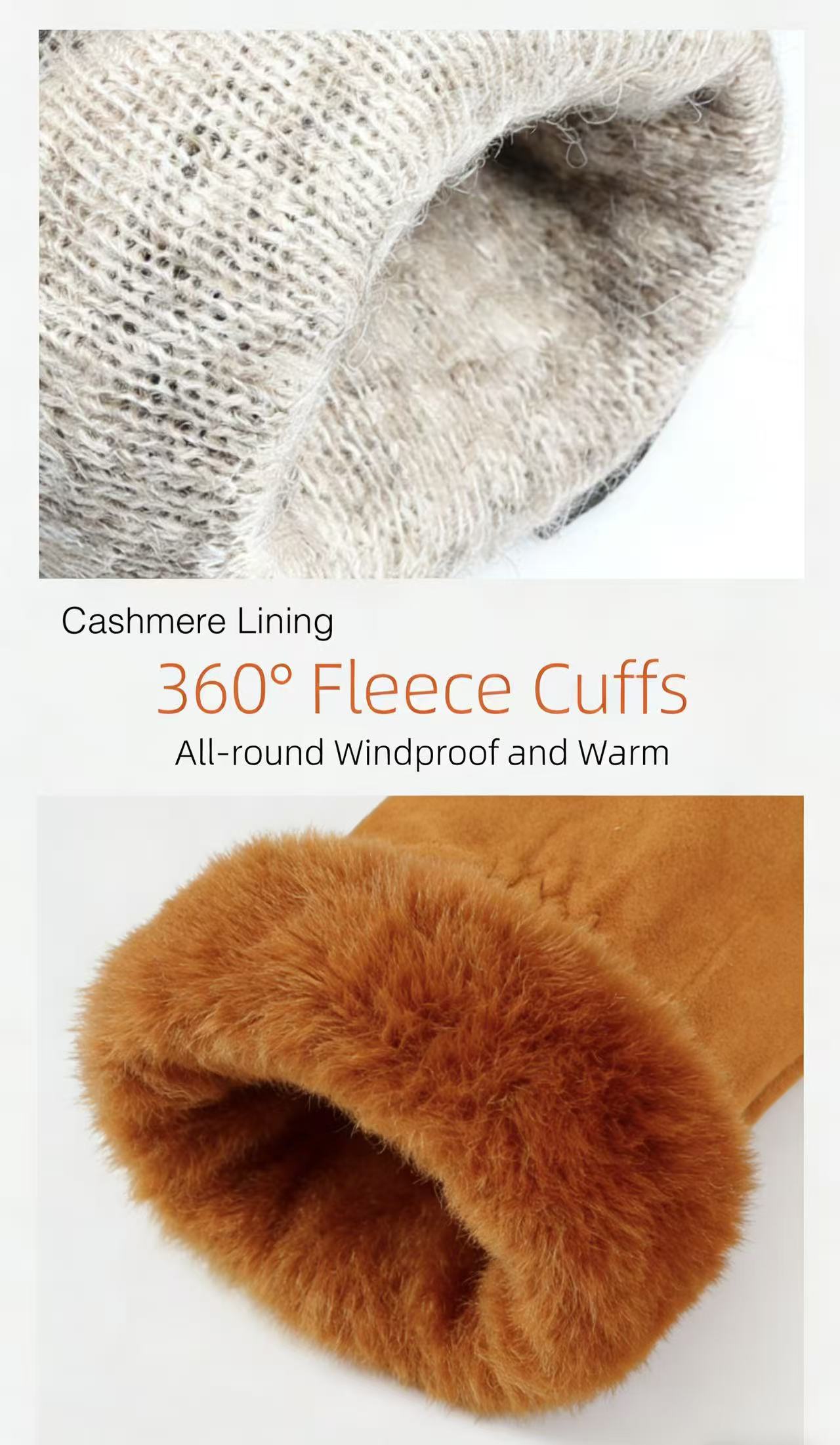 Women's Deerskin Warm Gloves A - Wool Glove Lined ulasan dan harga