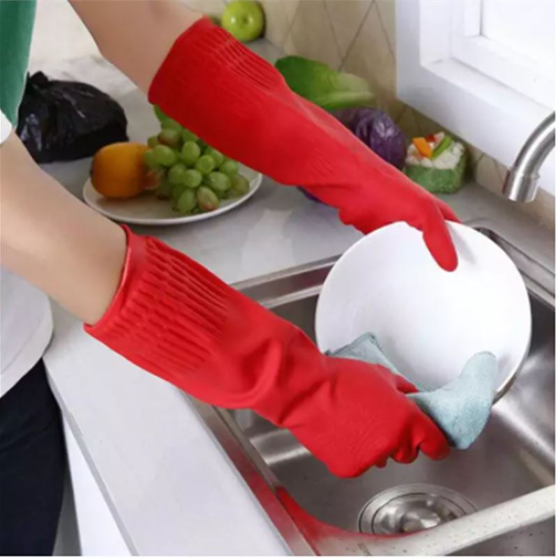 38cm Household Laundry Gloves  - Dish Glove Rubber ulasan dan harga