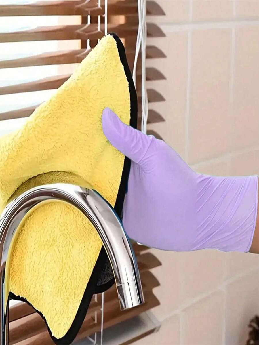 100/50/4pcs Disposable Purple  - Latex Disposable Glove ulasan dan harga