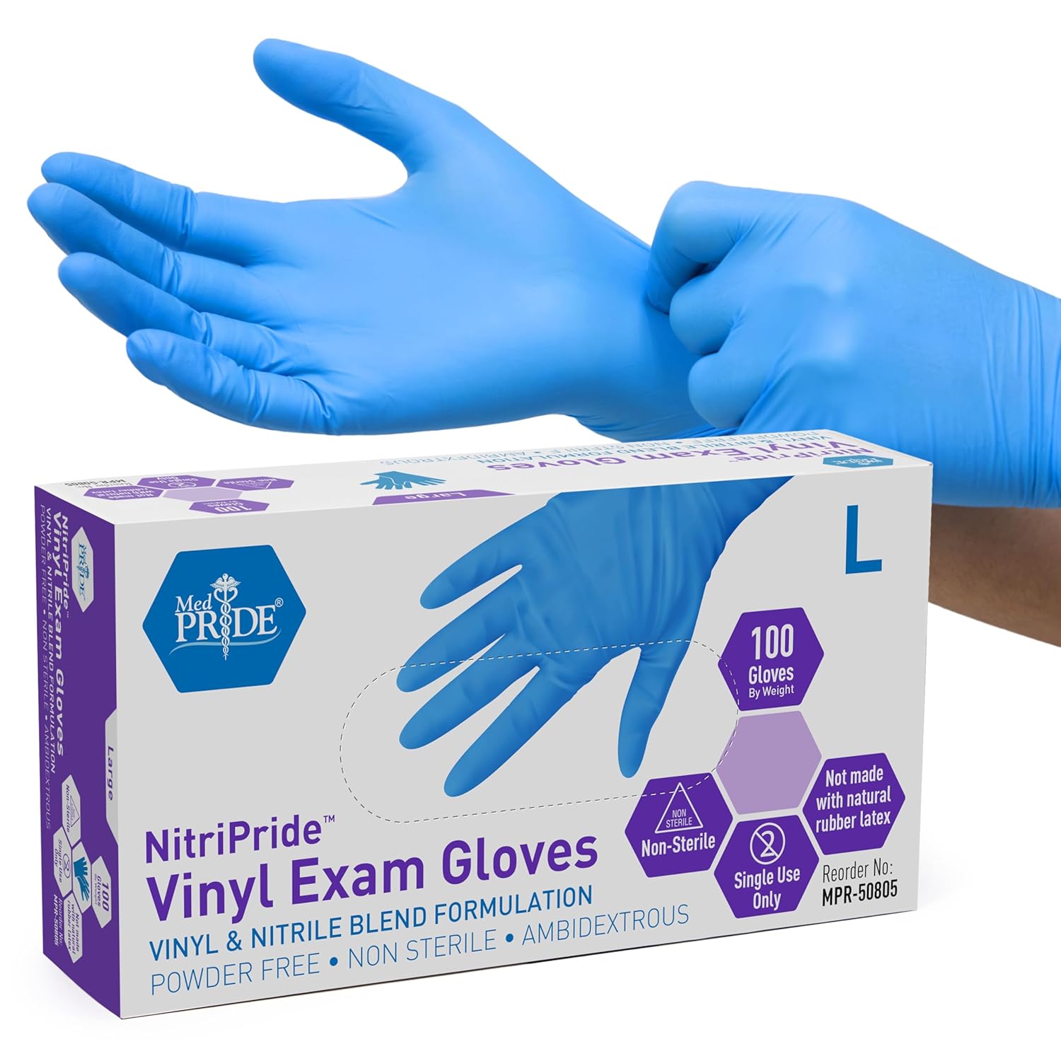 Nitrile/Vinyl Blend Exam Glove - Exam Glove Nitrile ulasan dan harga