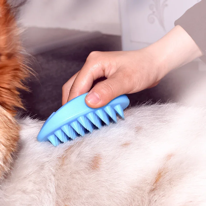 Pet Bath Brush Rubber Comb Hai - Rubber Glove Cleaning ulasan dan harga