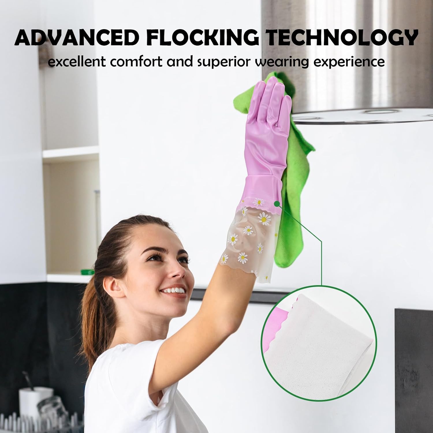 Reusable Rubber Cleaning Glove - Rubber Glove Cleaning ulasan dan harga