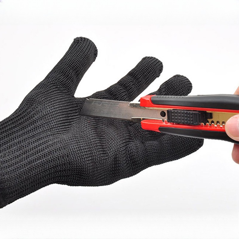 1 Pair Black Anti Cutting Glov - Cut Resistant Glove ulasan dan harga
