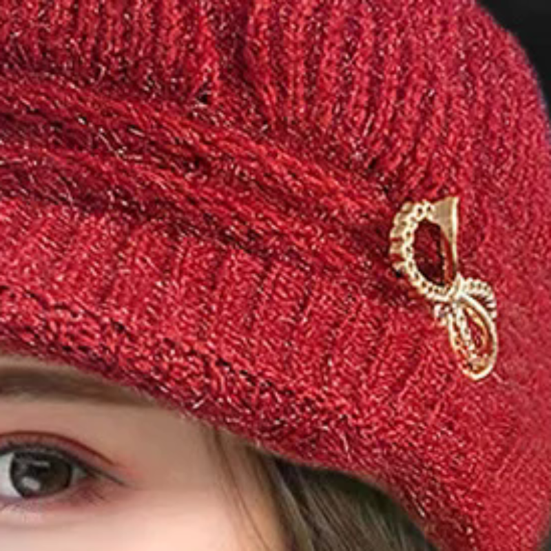 Winter Warm Hat Knitted Hat Ca - Wool Glove Lined ulasan dan harga