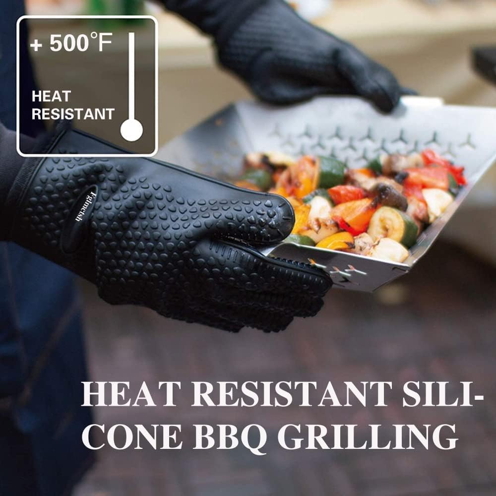 Silicone Oven Mitts, Heat Resi - Heat Resistant Glove ulasan dan harga