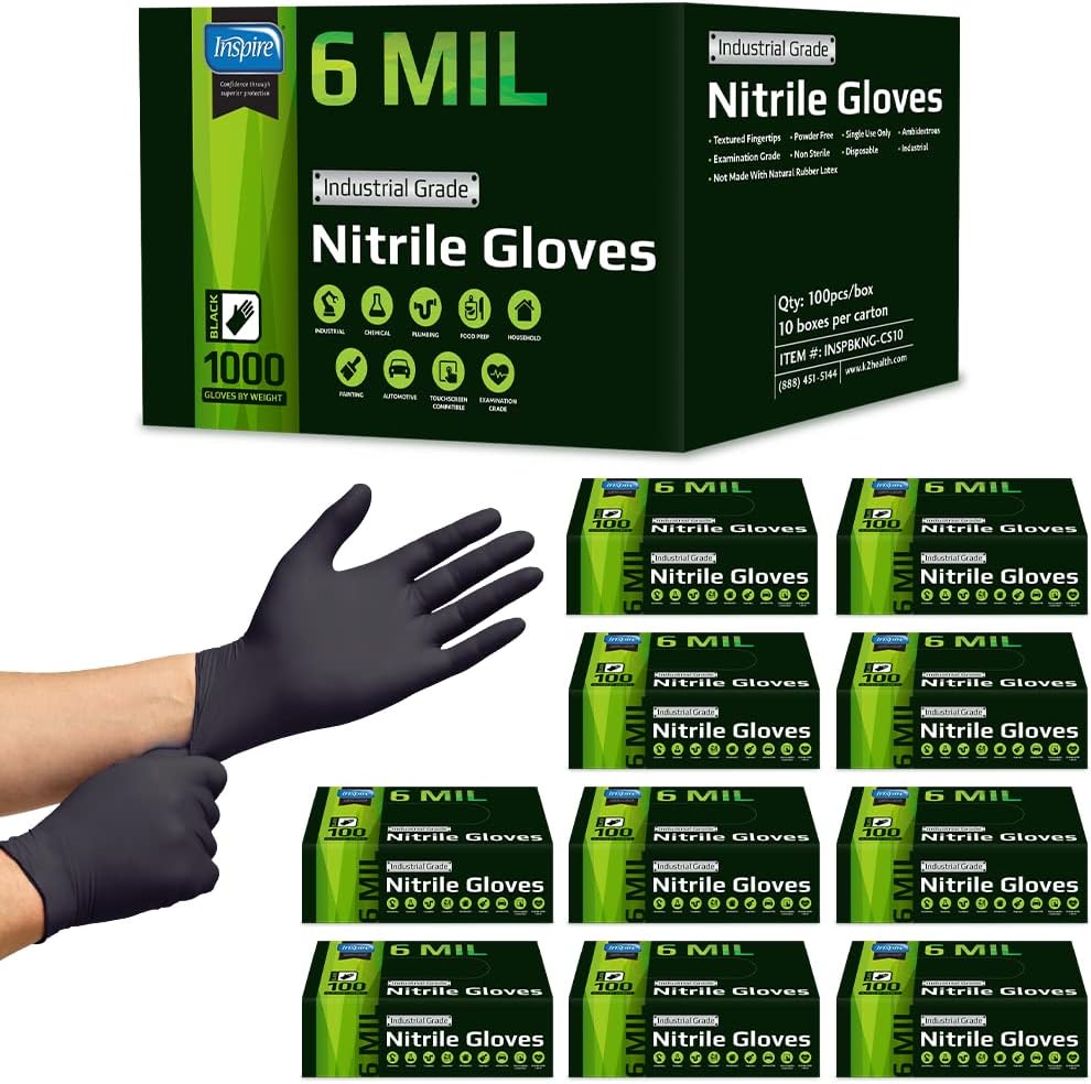 Heavy Duty Stretch Nitrile Glo - Nitrile Mechanic Glove ulasan dan harga