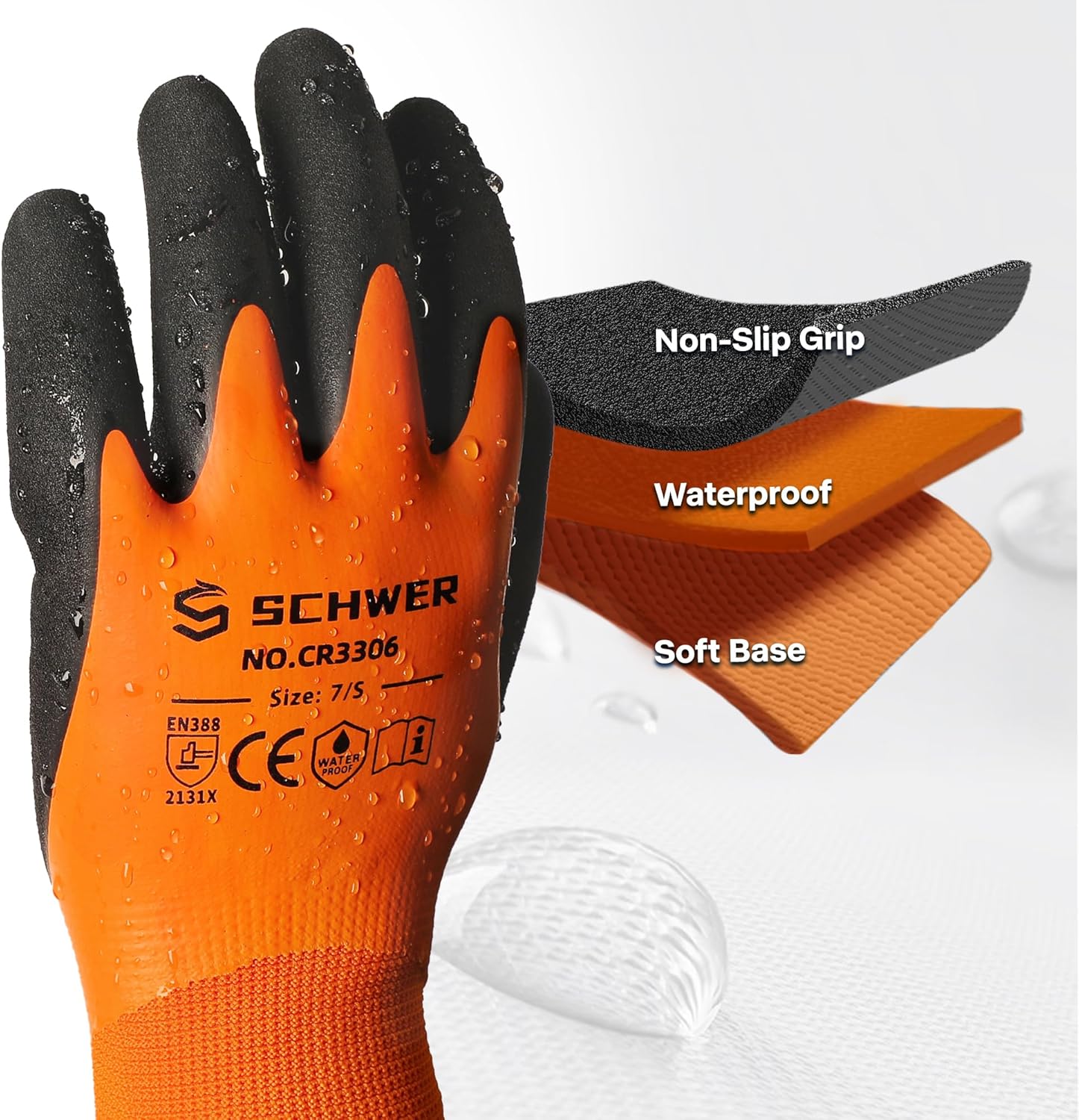 2 Pairs Waterproof Work Gloves - Gardening Glove Waterproof ulasan dan harga