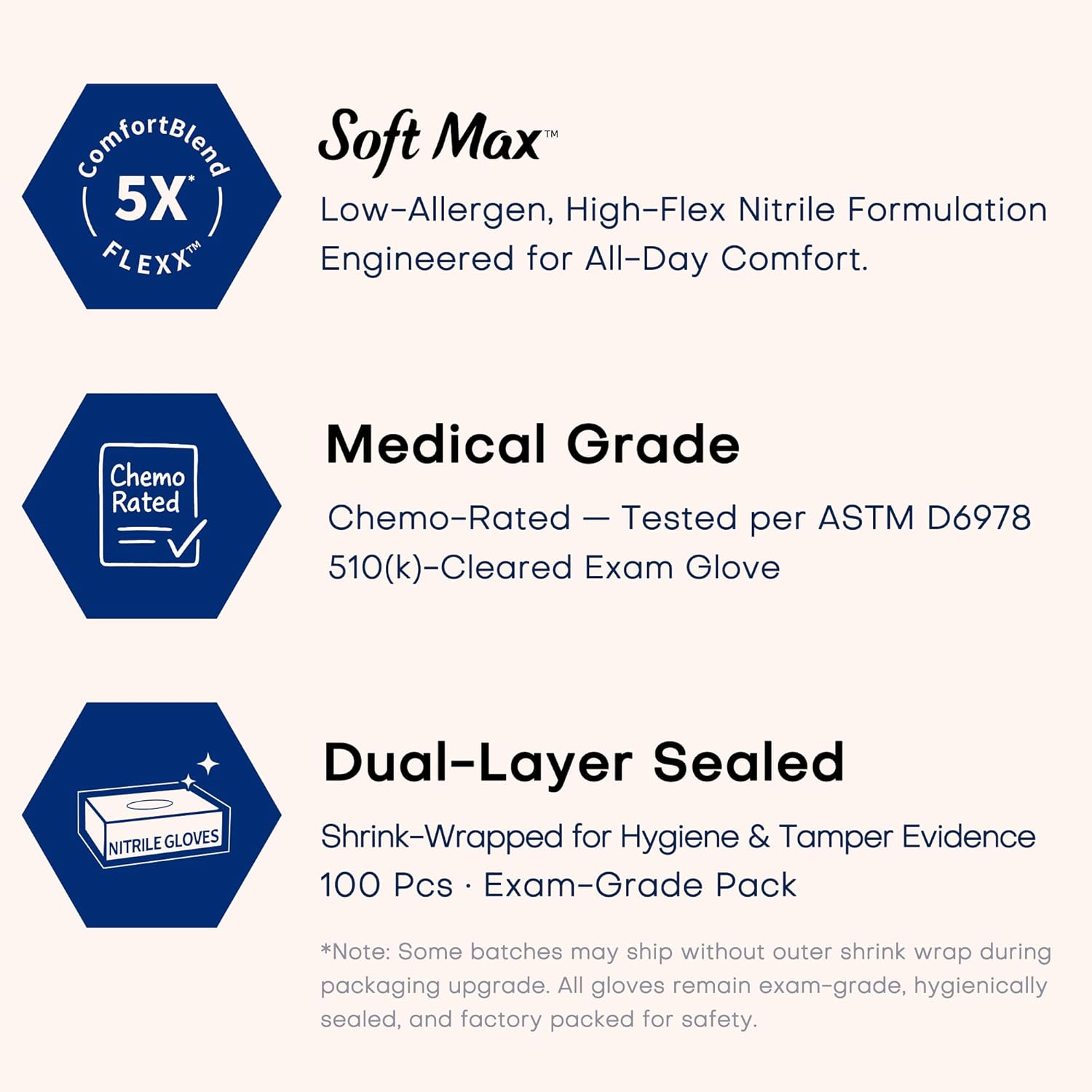 Nitrile Exam Gloves 1000Pcs La - Exam Glove Nitrile ulasan dan harga