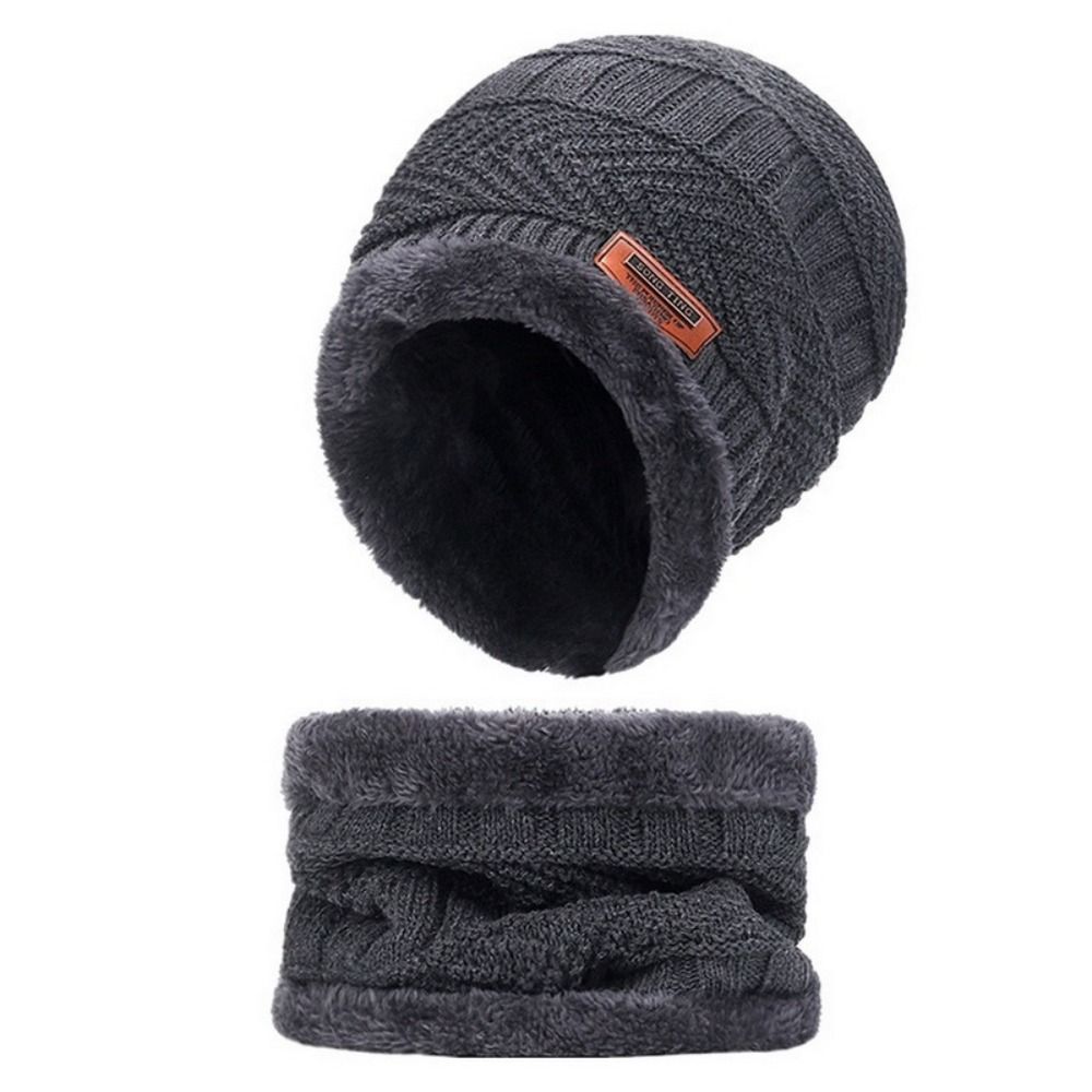 4pcs/set Soft Winter Beanie Ha - Wool Glove Lined ulasan dan harga