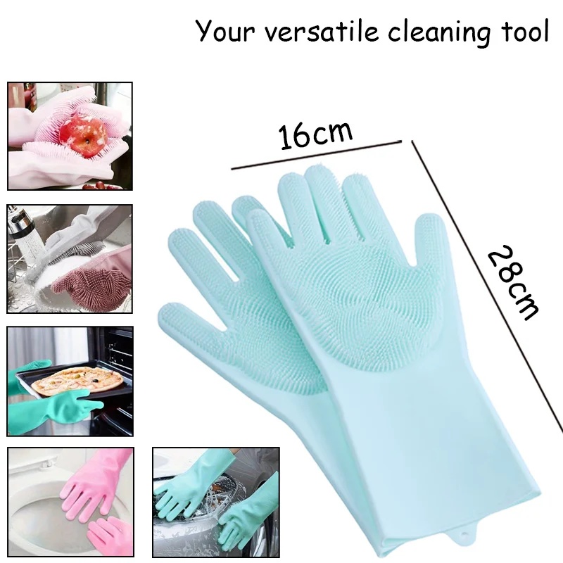 Pet Grooming Gloves for Dogs A - Rubber Glove Cleaning ulasan dan harga