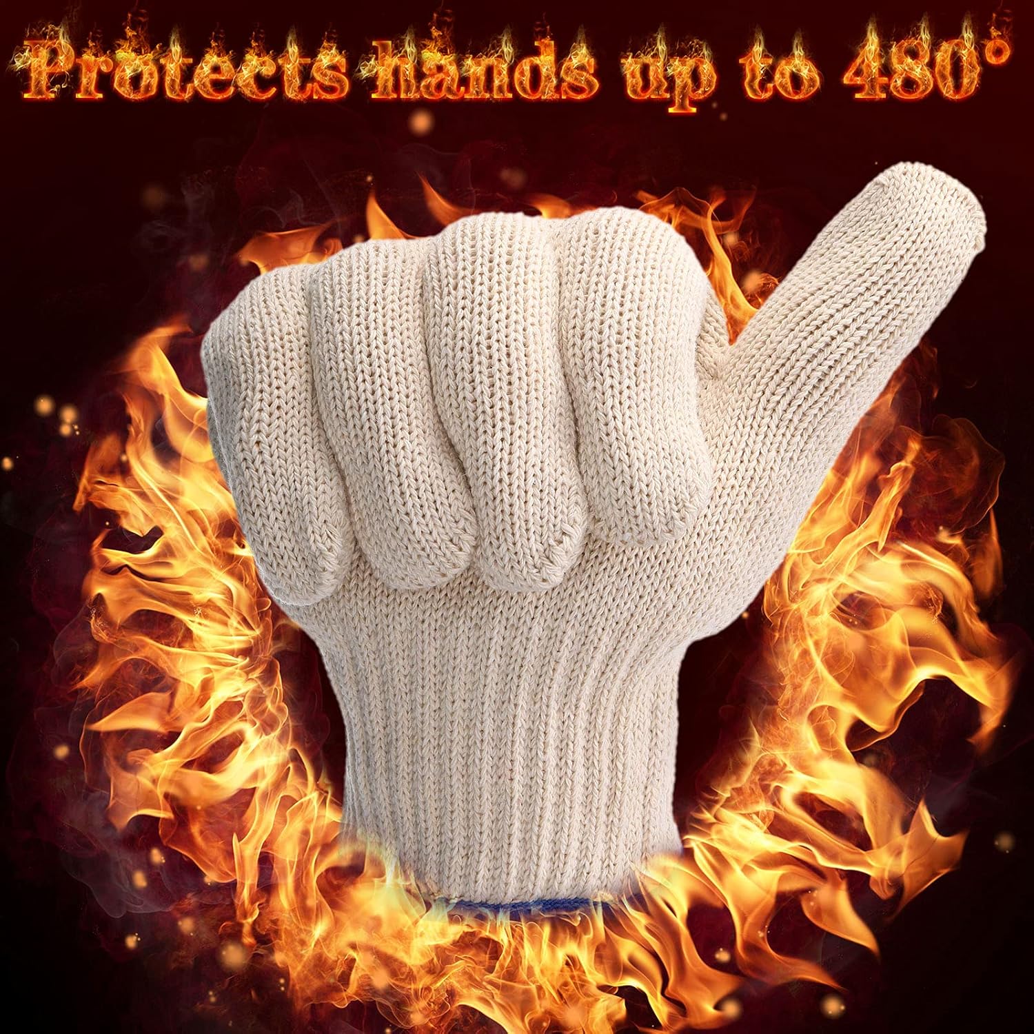 4 Pairs Heat Resistant Gloves, - Heat Resistant Glove ulasan dan harga