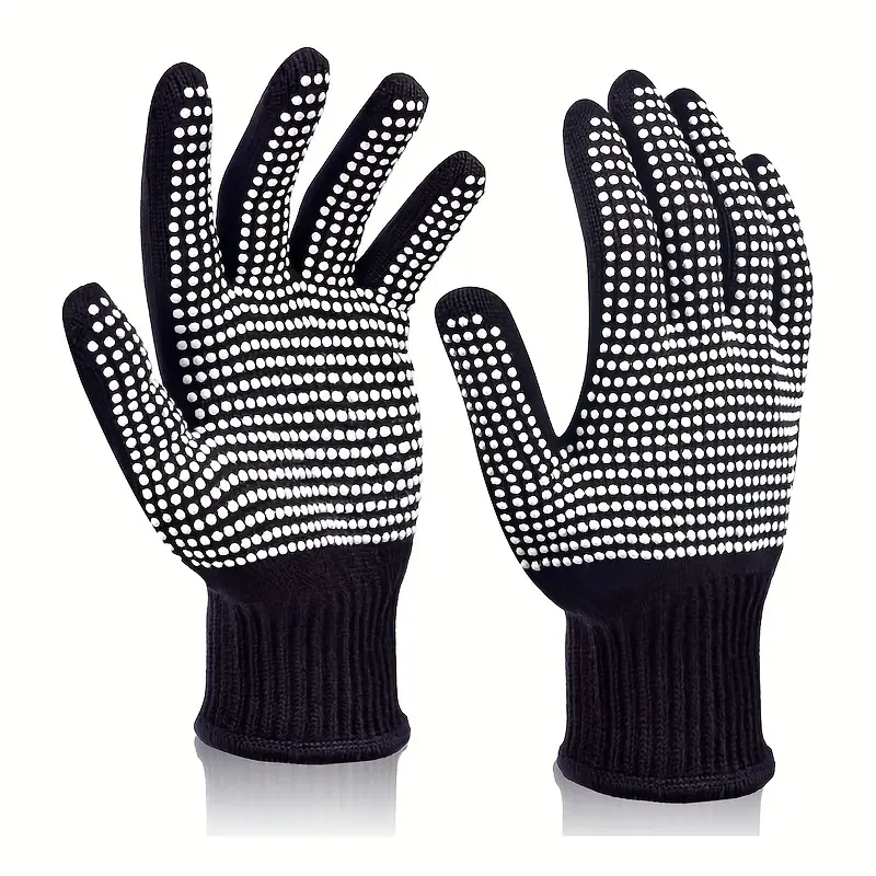 1 Pair Barbecue Anti-scald Glo - Oven Mitt Silicone ulasan dan harga
