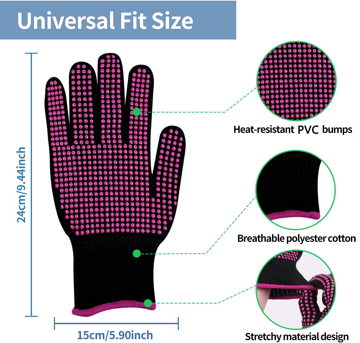 1 Pair Barbecue Anti-scald Glo - Oven Mitt Silicone ulasan dan harga