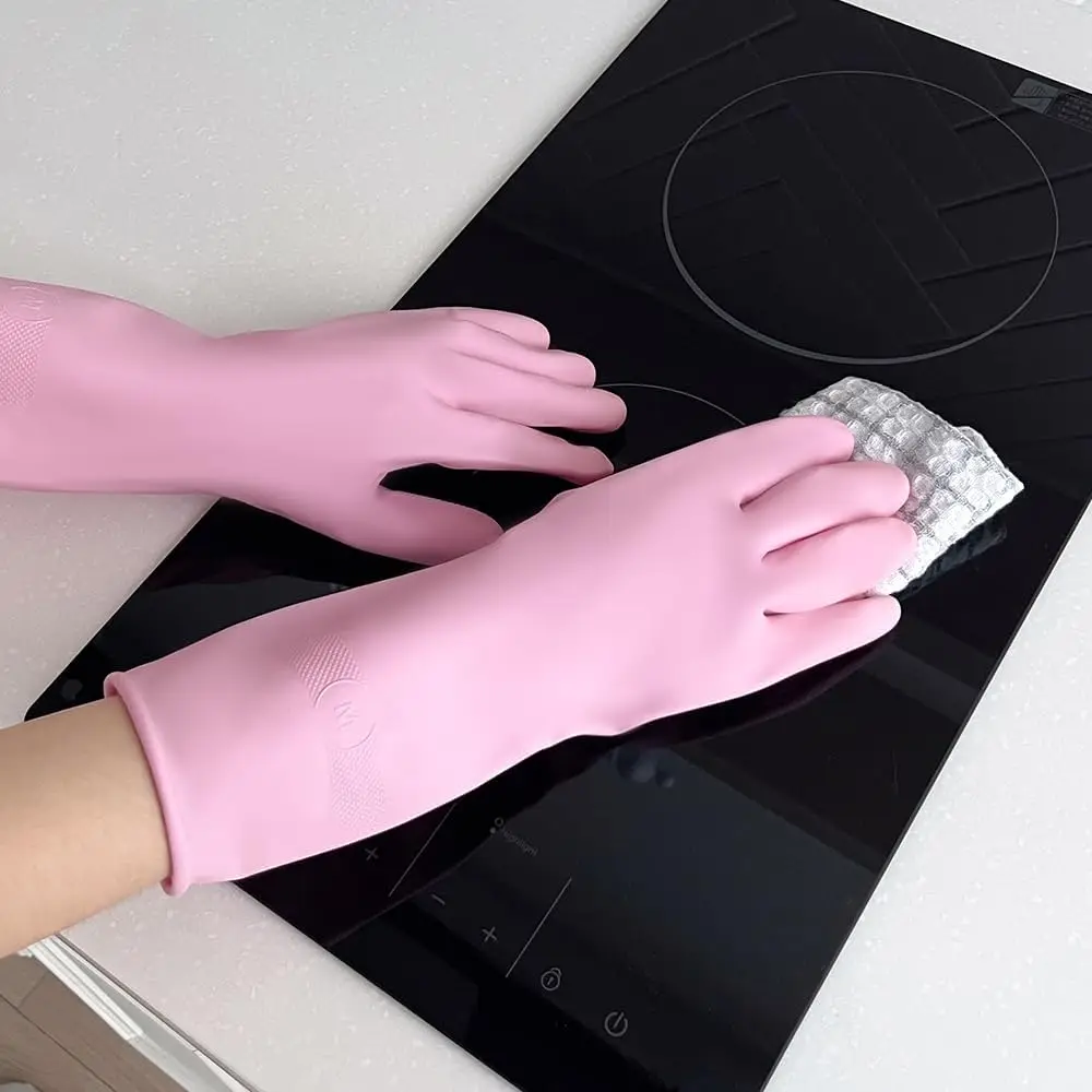 3 Pairs Cream-Coating Rubber G - Rubber Glove Cleaning ulasan dan harga