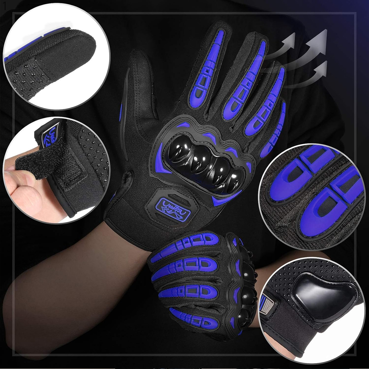 Men Motorcycle Gloves Touch Sc - Motorcycle Glove Knuckle ulasan dan harga