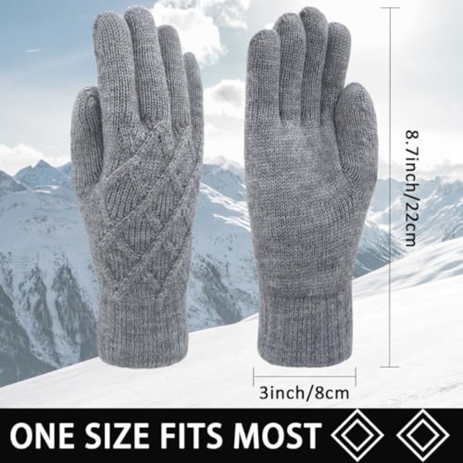 Winter Wool Gloves for Women M - Wool Glove Lined ulasan dan harga